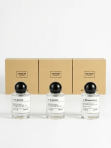 3Pcs/Set Oferta RISNOW Eau De Parfum | Jasmine No.3 (x2) & Sandalwood No.33 | Perfumes Unisex, Mujer y Hombre | Floral Fresco, Frutal, Amaderado, Ámbar y Cuero | Set de Perfumes para Regalo de Cumpleaños, Día de la Madre, Temporada de Fiestas, Oficina, Cita Romántica y Uso Diario Larga Duración - Afrutado y cítrico - Ver 5