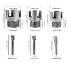 14 piezas Juego de herramientas para roscar tubos de gran resistencia - 1/2", 3/4", 1" + 4 piezas Herramientas de roscado interno/externo, compatible con taladro eléctrico para roscado de tubos de PVC/plástico, adecuado para instalación de tuberías DIY y profesional (compatible con tubos de PVC, PPR, MPP) - Modelo estándar - Ver 6
