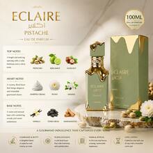 Lattafa Eclaire Pistache Perfume de 100ml, regalo de cumpleaños, regalo del Día de la Madre - Fougère - Ver 3