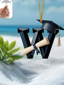 1个2D亚克力毕业字母吊坠，毕业礼物及装饰品，送给教育工作者和同事的礼物，包包/车钥匙扣装饰，毕业庆祝，礼物和纪念品 - 掛繩款 - 查看 37
