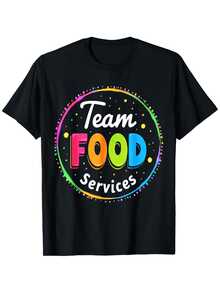 Men's Food Science Graphic T-Shirt In Sizes S-XXXL, Casual Crew Neck, Short Sleeves, Stretch Fabric, Perfect For Chefs, Dietitians, Restaurant Staff, Suitable For All Seasons - 黑色 - 查看 1