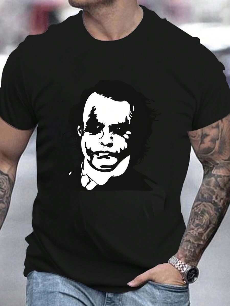 Men T-Shirts - 黑色 - 查看 1