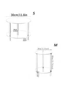 Estante transparente de acrílico para mesa, sofá, dormitorio, oficina, sala de estar, bañera, computadora, adecuado para diversos escenarios - Multicolor - Ver 10