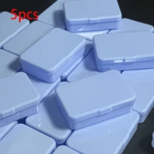 1/5/12个装高品质收纳盒，可用于DIY小物件、卡片、首饰收纳，翻盖式设计，配件收纳 - 彩色 - 查看 7