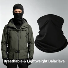 2 piezas Pasamontañas, Pasamontañas tejido unisex, Adecuado para esquiar, hacer snowboard, montar en motocicleta, protección solar, actividades al aire libre que cubren la cabeza y la cara - A - Ver 3