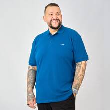 Men's Plus Size Polo Shirt Zero Kelvin Premium Piqué Elastane, Non-Cutting, Comfortable And Perfect Fit, Breathable, Elegant Casual Style, Large Sizes G1 G2 G3 G4 G5 - 藍色 - 查看 10