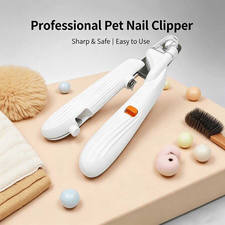 Cat & Dog Nail Clippers - Sharp Stainless Steel Blades, No Overcutting - View 1