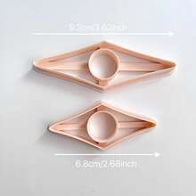 2pcs Book Page Clip Polymer Clay Cutter, Handmade Gift Making Tool, Suitable For Handmade Book Page Clips, DIY Jewelry Pendant Handmade Clay Art Tools, Applicable To Handmade Design, Creative Handcraft - Apricot - View 8