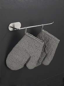 Kitchen Paper Towel Holder/Rag Rack/Toilet Paper Roll Holder/Cling Wrap Wall Mount/Storage Shelf, Wall-Mounted - View 7