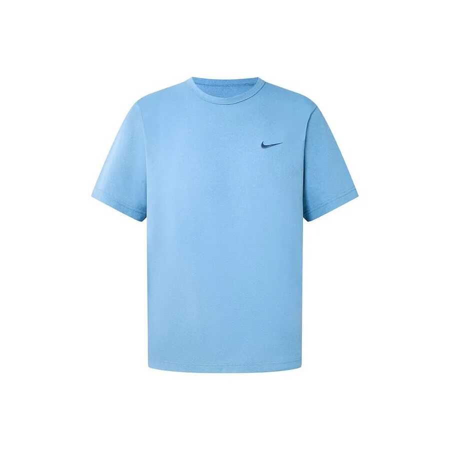 Nike HYVERSE AS M NK DF GFX SS TOP Crew Neck Pullover Versatile Short-Sleeve T-Shirt For Men - 藍色 - 查看 1