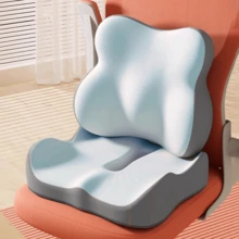 2pcs/1pc Car Seat Cushion & Lumbar Support Set | Ergonomic Design | Elevates Driving View, Comfortable For Long Rides | Soft Memory Foam Provides Support | Suitable For Sedans, SUVs And Trucks - Multicolor - View 5