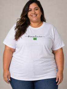 Women's Brazilian Cup T-Shirt/Blouse 2026 Stylish 100% - trắng - Xem 10