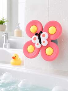 Baby Bath Suction Cup Cartoon Insect Windmill Toy, Butterfly Ladybug Bee Rotating Toy, Suitable For Toddler Boys And Girls Bathtub Wall Use - Multicolor - View 6