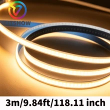 LITSHOW 可调光 COB LED 灯带 - 8mm 超薄柔性橡胶条，触摸/挥手感应控制，5 个 USB 接口，适用于电视背光、卧室、橱柜、衣柜等，高亮度 LED 照明，现代风格 - 3000K Warm White - 查看 5