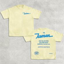 2026 New Summer THE ICEMAN Drake Vintage Tee Unisex Rap Shirt Music Fans Gift For Him Her Y2K Women Men Graphic Tee Casual Short Sleeve Crew Neck Summer Concerts Casual Daily Wear Pure Cotton T-Shirt - 黃色 - 查看 9