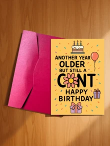 1pc Funny & Humorous Birthday Card With Lively Jokes, Suitable For Adult Birthday Party, Guaranteed To Make You Laugh - 16*11cm - View 12