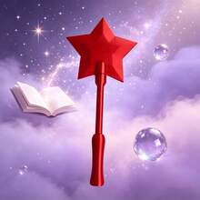 3D Printed Magic QR Code Payment Wand, QR Code Payment Magic Wand, Starlight Magic Wand, Contactless Payment Card Holder, Suitable For Payment Scenarios (Self-Assembly Required) - A - View 4