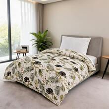 Made In Turkey | Single Size Pique Bedspread, 100% Cotton, Breathable Lightweight Weave, Soft Touch, Suitable For All Seasons - Olive Green - View 4