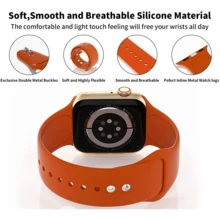 6 Peças Pulseiras de Relógio de Estilo Esportivo Compatíveis com Ultra 2/Ultra SE Série 10/9/8/7/6/5/4 49mm 46mm 45mm 44mm, Pulseiras de Silicone para Homens e Mulheres - Multicolorido - Visão 2