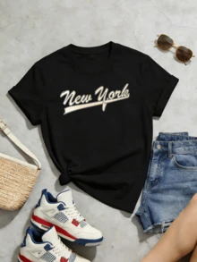 Women T-Shirts - Black - View 5