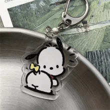 SANRIO 三丽鸥 Pochacco 钥匙扣挂件（1个），可爱动漫汽车挂件，送给动漫迷和朋友的完美礼物，适合作为情人节礼物、生日礼物、婚礼礼物、母亲节礼物、旅行配件。 - 彩色 - 查看 10
