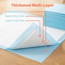100Pcs Super Absorbent Dog Pee Pads, Leakproof & Quick-Dry Training Pads With Odor Control – Thickened Bamboo Charcoal Pads For Puppy, Cat & Pet Home Training, Essential Supplies To Keep Home Clean & Odor-Free (Multiple Sizes) - S - Xem 3