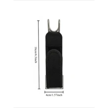 1 pezzo Cintura portautensili regolabile con chiusura a strappo, cintura portatile con chiusura a strappo, portautensili in ferro, supporto per attrezzi senza mani per la vita, fibbia a sgancio rapido adatta per metro a nastro, pinze e cacciavite, pratica tasca portautensili da vita per falegnameria, elettricista e lavoro quotidiano, accessorio da lavoro pratico - Multicolore - Visualizzare 3