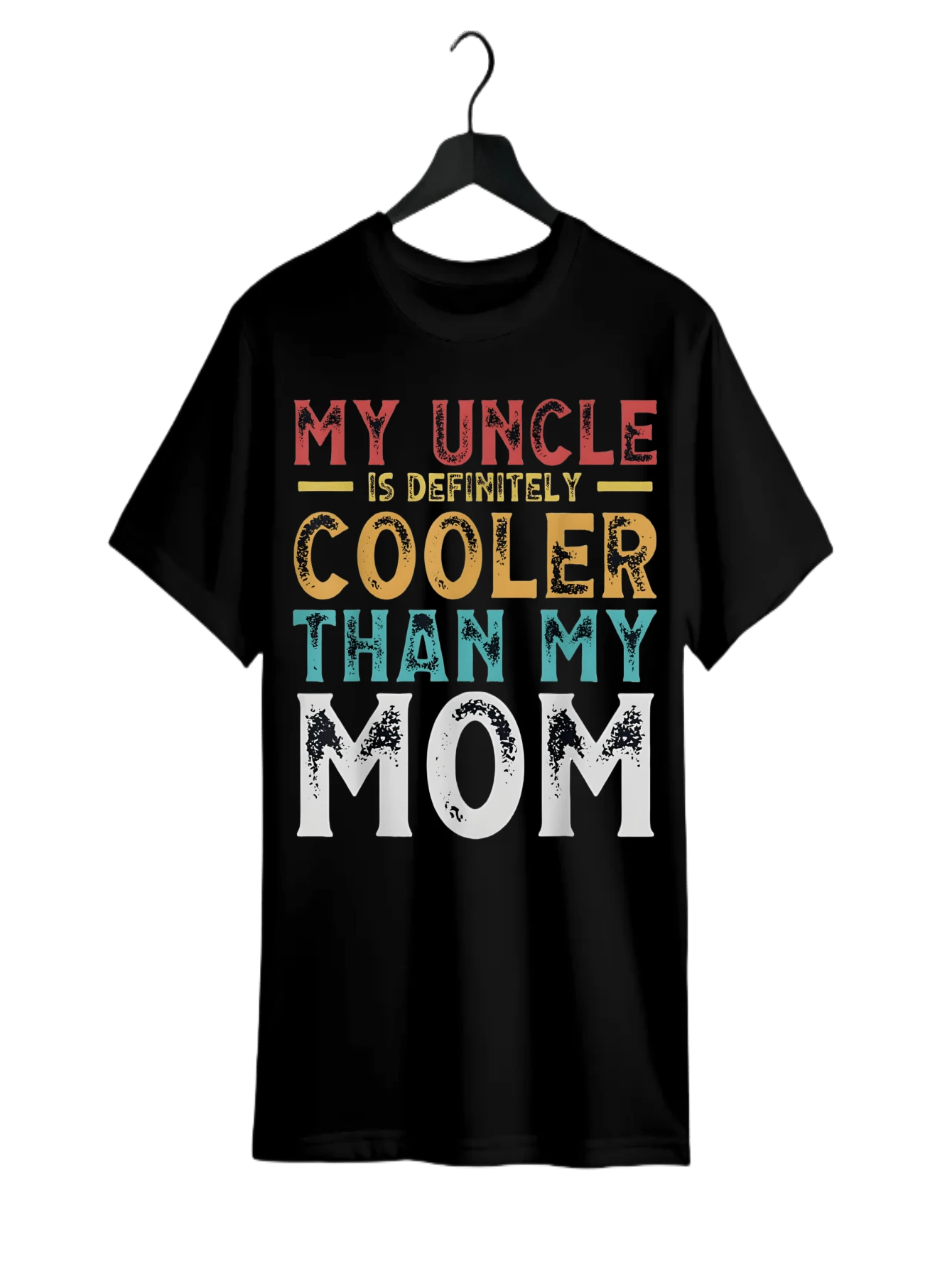 Niece Nephew Cool uncle T-Shirt - Preto - Ver 1