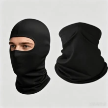 2 piezas Pasamontañas, Pasamontañas tejido unisex, Adecuado para esquiar, hacer snowboard, montar en motocicleta, protección solar, actividades al aire libre que cubren la cabeza y la cara - A - Ver 7