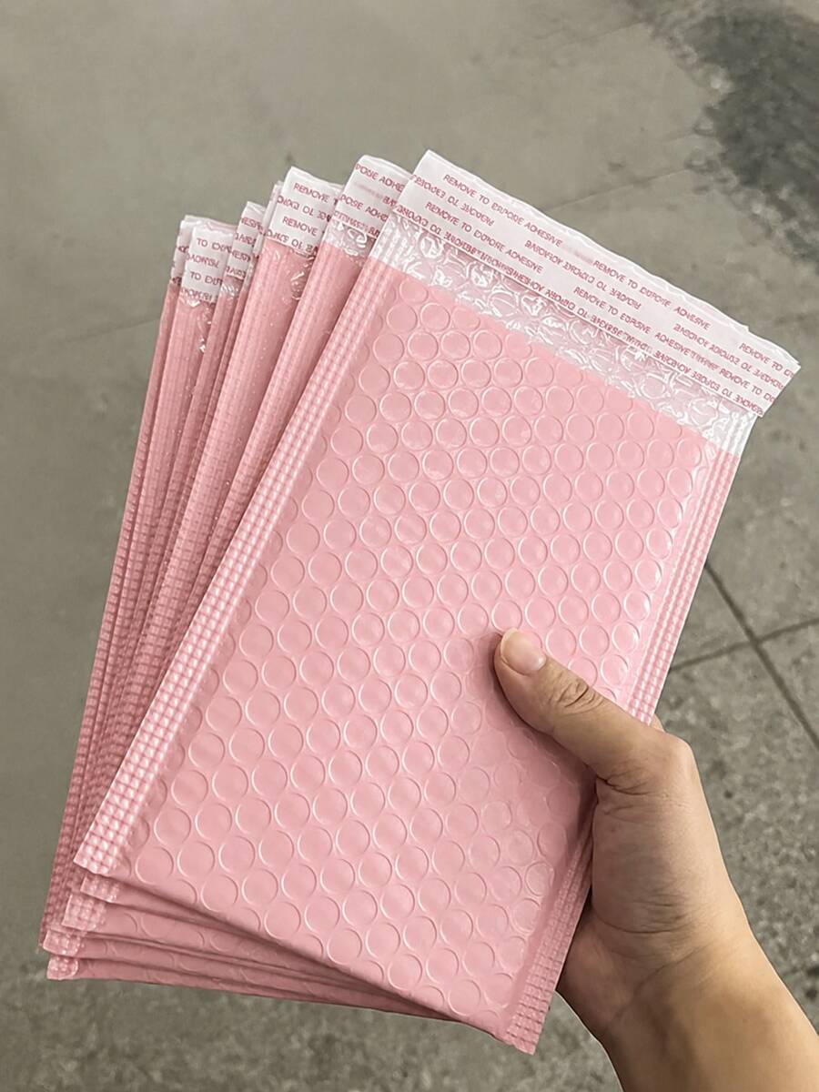 20pcs/Set Pink Bubble Mailers, Padded Poly Bubble Mailers, Packaging For Small Business, Shipping Envelopes, Packaging Bags, Padded Envelopes, Mailing Envelopes, Shipping Supplies - Pink Bubble Wrap - View 1