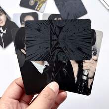 8pcs Photo Cards Set, LOMO Fansite Cards, Fan Collectibles, Music Lover Collectibles - Black - View 4