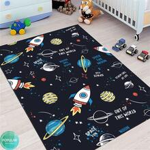 1 pieza Alfombra de juego con patrón de dibujos animados lindo, Alfombra/Tapete educativo ABC con letras/patrones de animales Primavera Verano, Tema al aire libre, Alfombra de juego resistente a la decoloración de gran tamaño, Tapete de piso, Sala de estar Dormitorio, Sala de juegos, Decoración del hogar - Multicolor - Ver 7