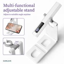 GANLAIX 便携式手持UV/LED美甲灯套装，可固化凝胶指甲油，家用美甲DIY工具，带液晶显示屏，方便控制时间，迷你速干指甲油凝胶烘干灯，精美礼品 - 彩色 - 查看 6