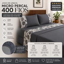 Alegra 400 Thread Count Silk Touch 4-Piece Sheet Set For Double/Queen/King Sizes - Premium Comfort - Luxury Monstera Leaf - View 3