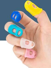 5pcs Guitar Fingerpicking Picks Set, Non-Slip Ergonomic Design, Multi-Color Options, Suitable For Beginners And Professional Musicians, Protect Fingers From Scratches And Calluses, Suitable For Guitar And Chord Practice - Multicolor - View 9