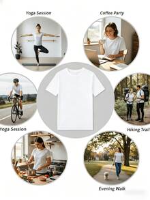 Camiseta estampada para mujer, camisa casual de manga corta con cuello redondo, diseño de calaveras, estilo de moda de verano, camisetas de algodón para mujer, blusas negras para damas. - Blanco - Ver 6