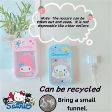 Sanrio 1件裝香水噴霧瓶，黑米 Melody Kitty Cinnamon Roll 迷你噴霧瓶，乳液分裝瓶，保濕水噴霧瓶，適合居家、宿舍、旅行與工作使用，精緻實用的女性禮物，輕巧便攜卡片式噴霧瓶，開學季、畢業季 - 彩色 - 查看 7