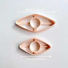 2pcs Book Page Clip Polymer Clay Cutter, Handmade Gift Making Tool, Suitable For Handmade Book Page Clips, DIY Jewelry Pendant Handmade Clay Art Tools, Applicable To Handmade Design, Creative Handcraft - Apricot - View 7