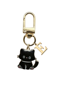 1个可爱猫咪钥匙扣，黑色猫咪字母钥匙圈，配金色吊坠，超萌包包挂饰，背包钥匙链，汽车钥匙链，复古创意礼物，适合复活节、母亲节、万圣节等节日，是送给家人、朋友、爱人、猫咪爱好者和女士的完美个性化礼物，父亲节礼物佳选。 - 彩色 - 查看 22