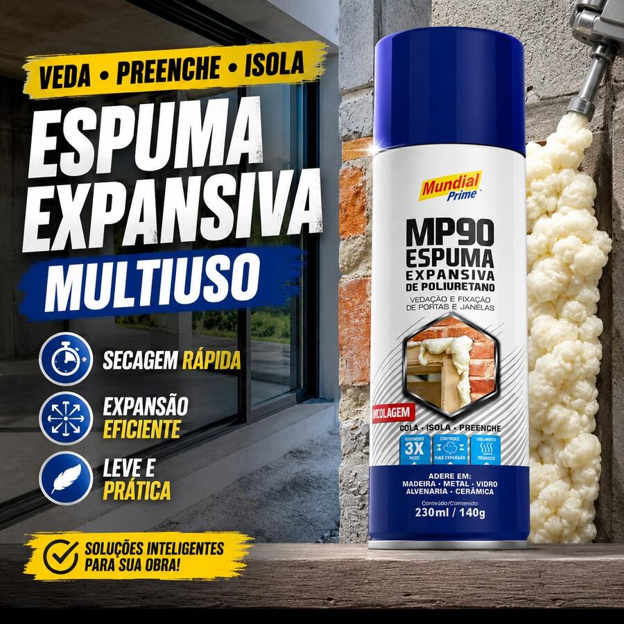 Espuma Expansiva de Poliuretano MP90 230ml  Prime