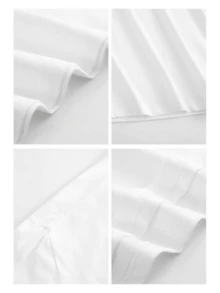 Women's & Men's White Short Sleeve T-Shirt For Women And Men, Delicate, 100% Cotton With A Soft Feel, Elegant Gold Monogram Print, Minimalist And Stylish Design, Ideal For Daily Work, Commuting, Casual Office Wear, Informal Business Occasions, Daily Street Wear, Evening Walks, Slow City Travel, Weekend Relaxation And Basic Everyday Combinations, Versatile And Cost-Effective. - 白色 - 查看 5