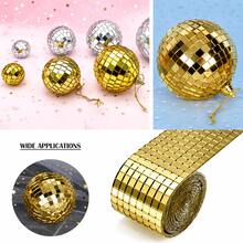 Self-Adhesive Mosaic Mirror Sticker Roll, 5mm Glass Mini Mirror Squares, Suitable For DIY Disco Ball, Crafts, Vases, Wall And Home Decor - Multicolor - View 9