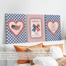 3pcs/Set Vintage Wall Art Posters, 4th Of July Patriotic Art, USA 250th Anniversary, Farmhouse Decor, Red White Blue, Independence Day, Framed Or Unframed, Room/Home Decor, College Dorm Apartment Decor, Gifts For Wall Decor In Bedroom - A - View 10