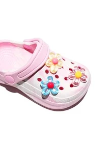 HOEASE Girls' And Casual Tie-Dye Clogs, EVA Breathable Summer Garden Shoes And Beach Shoes, Slip-On Design For Boys And Girls, All Seasons Footwear - Pink - View 4
