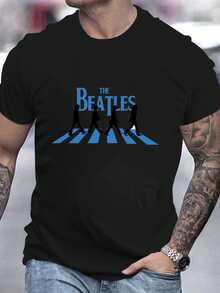 Men T-Shirts - 黑色 - 查看 1