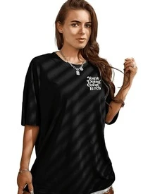 Mensaje motivador que inspira confianza y energía positiva transmitiendo fuerza interior para superar cualquier desafío diario con actitud alegre y segura camiseta de mujer casual con frase inspiradora moderna - Negro - Ver 8