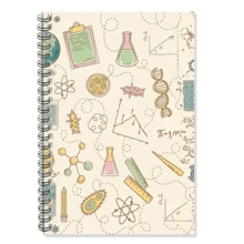 1 pieza Cuaderno espiral con ilustraciones biomédicas - 5.7"X8.3" Cuaderno de rayas universitarias, hecho de papel de alta calidad, conveniente para tomar notas, aprender y escribir creativamente - Ideal para estudiantes y profesionales - O - Ver 1