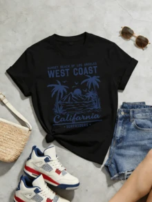 Women T-Shirts - Black - View 5