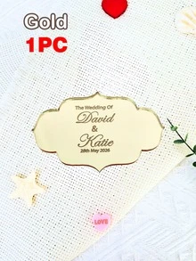 1/10/20件装个性化婚礼派对用品 - 银色/金色/玫瑰金云朵形亚克力镜面标签，激光雕刻个性化礼品，婚礼派对席位卡，蛋糕装饰标签，伴娘礼物，母亲节/教师节纪念品，可重复使用，精致可爱，高品质，现代时尚，可定制，个性化，独一无二，送给男士/女士的理想礼物，家居装饰 - 彩色 - 查看 10