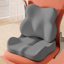 2pcs/1pc Car Seat Cushion & Lumbar Support Set | Ergonomic Design | Elevates Driving View, Comfortable For Long Rides | Soft Memory Foam Provides Support | Suitable For Sedans, SUVs And Trucks - Multicolor - View 1